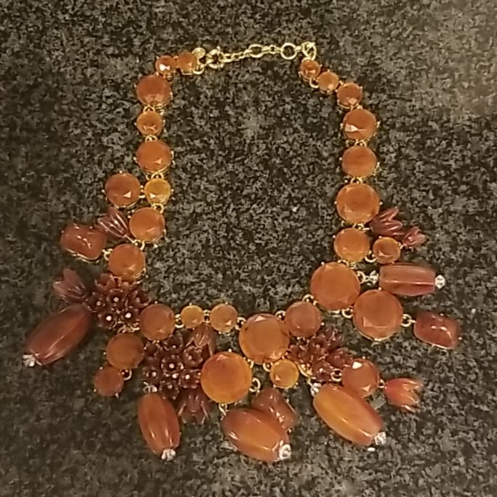 Jcrew Boggle Brown Necklace